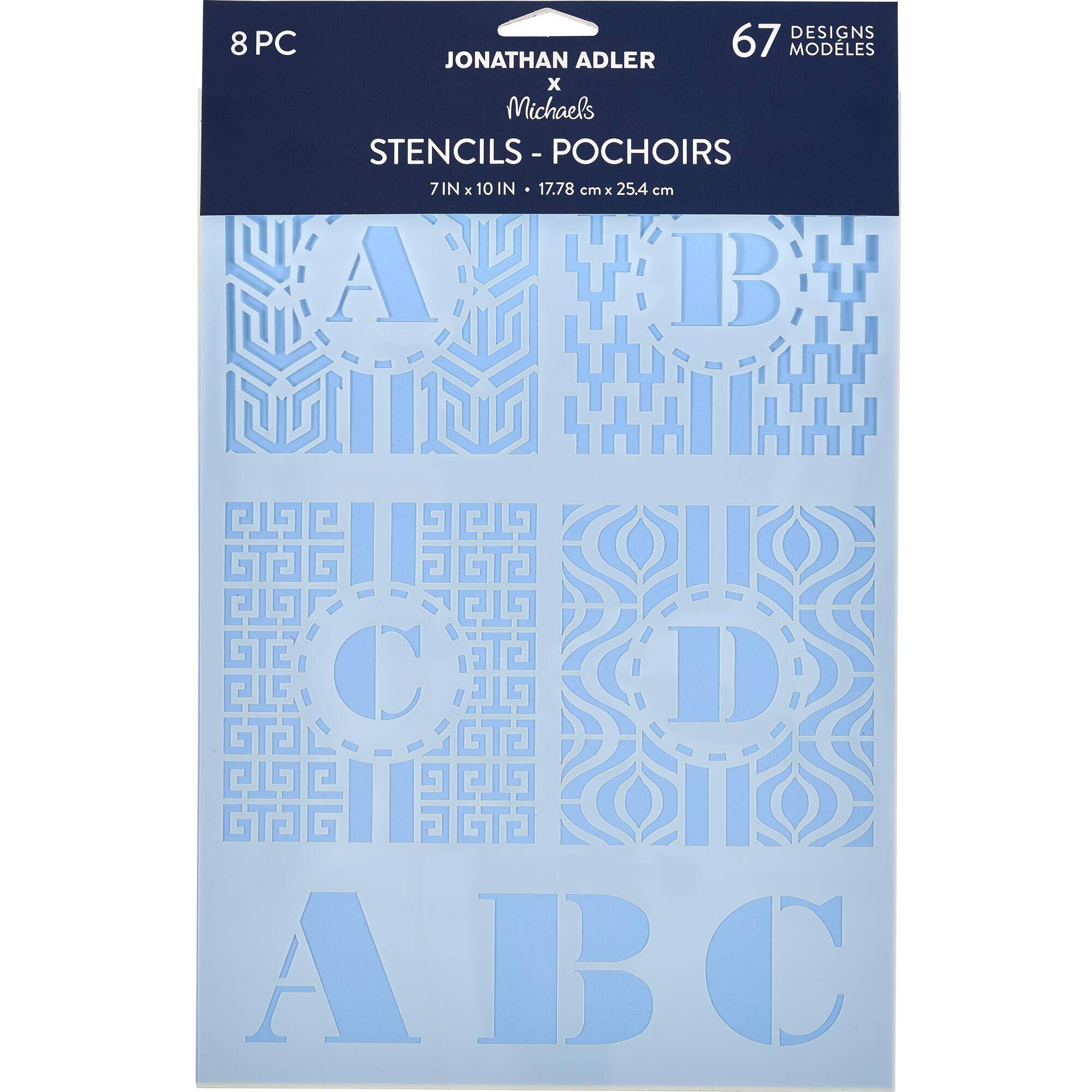 Jonathan Adler x Michaels Mod Monogram Alphabet Stencils